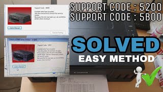 Cannon G2000 support code  5200  5B00 solved  easy way to reset cannon Pixma g2000 [upl. by Rehsa]
