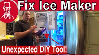 How to Fix an Ice Maker  LG Refrigerator [upl. by Clarise49]