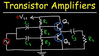 Transistor Amplifiers  Class A AB B amp C Circuits [upl. by Robertson260]