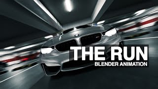 The Run  Cinematic Blender Car Animation [upl. by Akeemahs]