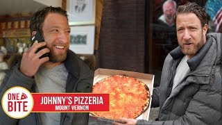 Barstool Pizza Review  Johnnys Pizzeria Mount Vernon NY [upl. by Tomlin]