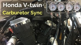 Tuning Honda Shadow Carburetors Carb Sync [upl. by Akla]