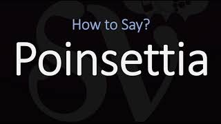 How to Pronounce Poinsettia CORRECTLY [upl. by Claudian]