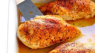 How To Make PERFECT Baked Chicken Breasts [upl. by Aihselat]