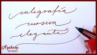 ✍️ Caligrafía Cursiva Elegante Alfabeto en Minúsculas y Mayúsculas [upl. by Lenzi]