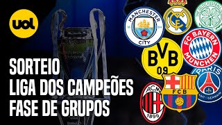 SORTEIO DA CHAMPIONS LEAGUE ONDE ASSISTIR HORÁRIO E REGRAS [upl. by Torrlow]