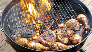 How To Make BBQ Grilled Chicken  Grilled Roadside Chicken Recipe  Weber Grill [upl. by Tillford]