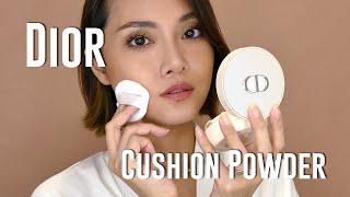 NEW Dior Forever Cushion Powder Skin Veil and Perfect Fix TryOn Wear Test and Review Light020 [upl. by Notselrahc]