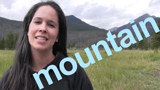 How to Say MOUNTAIN and SENTENCE  American English [upl. by Yorke]