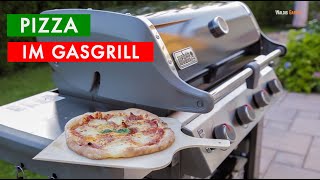 PIZZA IM GASGRILL  WEBER GENESIS II [upl. by Deibel387]