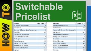 How To  Design a Switchable Price List for Different Customers [upl. by Siva]