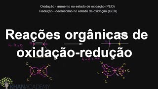 Reações orgânicas de oxidaçãoredução  Química Organica Khan Academy [upl. by Babbette]