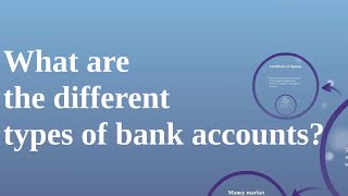 What are The Different Types of Bank Accounts [upl. by Ihana]