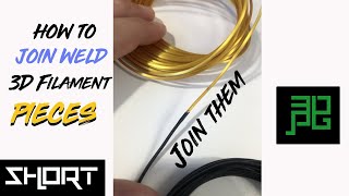 How To Connect 3D Filament Pieces Together [upl. by Ahcsatan877]