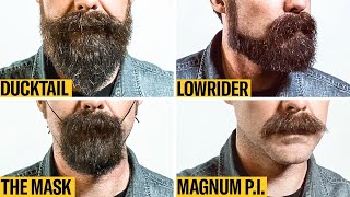 8 Facial Hair Styles on One Face From Full Beard to Clean Shaven  GQ [upl. by Aiela]