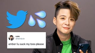 Amber Liu Reads Thirst Tweets [upl. by Hildagard]