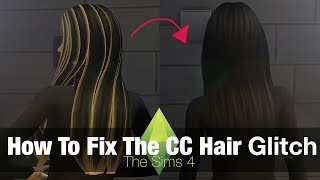 The Sims 4 Tutorial How to Fix Custom Content Hair Glitch [upl. by Kopaz446]