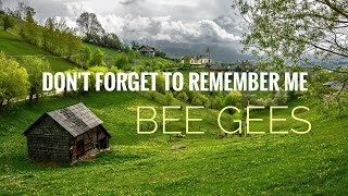 Bee Gees   DONT FORGET TO REMEMBER  With Lyric [upl. by Hannavahs]