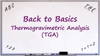 Back to Basics Thermogravimetric Analysis TGA [upl. by Ancier359]