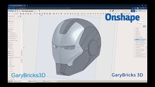 Onshape  Ironman Helmet  Timelapse [upl. by Sethi]