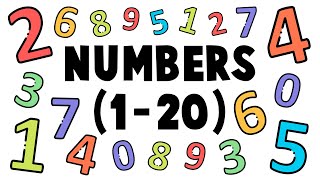 Numbers 1  20 in English  English Vocabulary [upl. by Yrffej]