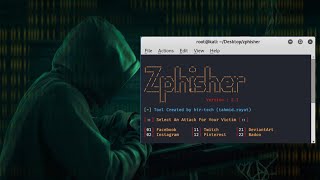 Zphisher Tutorial  Kali Linux  Tools [upl. by Adnek500]