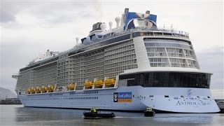 Royal Caribbean Cruise Ship Damaged by Rough Storm [upl. by Atimed]