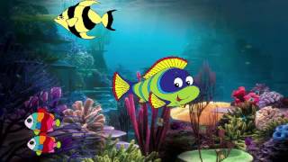 Learn Sea Animals Fish Cartoon Fish for Kids Cartoon Happy Fishes [upl. by Airretal]