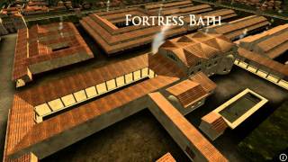 Animation of ancient Roman Fort in Caerleon Wales [upl. by Smith]