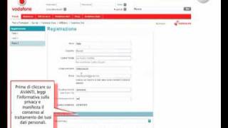 Registrazione SIM Dati vodafoneit [upl. by Eibmab]