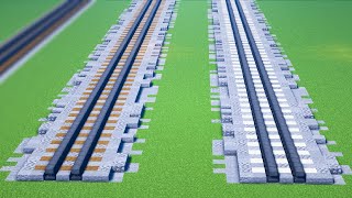 Minecraft Railroad Train Tracks Tutorial [upl. by Eiser]