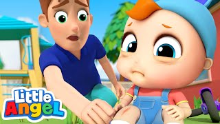 Baby John Gets a Boo Boo  Boo Boo Song  Nursery Rhyme for Kids Little Angel [upl. by Donnamarie]