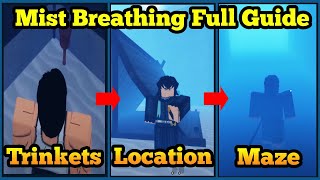 Mist Breathing FULL Guide  Location  Maze Walkthrough  Roblox Demonfall [upl. by Godric796]