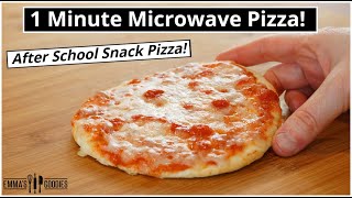 1 Minute MICROWAVE PIZZA  The EASIEST 1 minute Pizza Recipe [upl. by Anirbas]