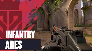 Infantry Ares Skin Showcase  Valorant Infantry Skins [upl. by Rehpitsirhc]