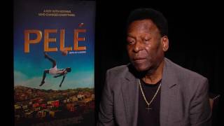 PELÉ interview  most recent interview with Pelé talking about the movie Pelé Birth Of A Legend [upl. by Greenland]