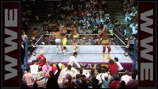 Hulk Hogan and Ultimate Warrior go toetotoe in the Royal Rumble Match Royal Rumble 1990 [upl. by Tanya]