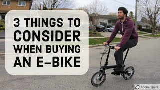 My First Electric Bike  3 Things to Consider Before Buying a Folding EBike  Xiaomi Qicycle review [upl. by Nnarefinnej841]