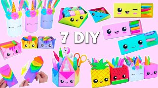 7 EASY PAPER CRAFT IDEAS  School Craft Idea  DIY Origami Craft  Paper Crafts  School hacks [upl. by Nivad]