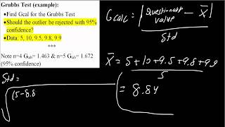 Grubbs Test example [upl. by Ahsienat174]