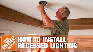 How to Install Recessed Lighting  Can Lights  The Home Depot [upl. by Rey]