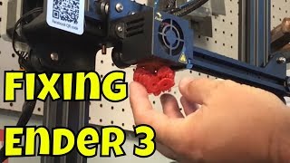 How to fix a Filament Blob on Ender 3 3D Printer [upl. by Botti707]