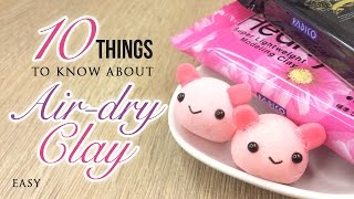 10 Things You Must Know About Airdry Clay [upl. by Saimerej771]