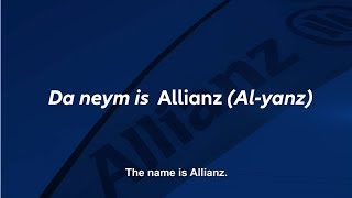 How To Pronounce Allianz [upl. by Duff]