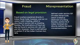 What is Difference Between Fraud amp Misrepresentation [upl. by Grussing]