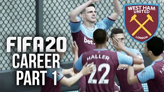 FIFA 20 CAREER MODE Gameplay Walkthrough Part 1  FIRST BIG SIGNINGS West Ham [upl. by Malachi]