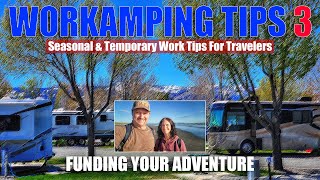 Workamping Tips 3  Full Time RV Travel Seasonal and Temporary Jobs workamping fulltimerv rvlife [upl. by Aisenat]