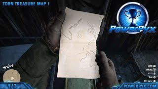 Red Dead Redemption 2 Torn  Mended Treasure Map Location amp Solution [upl. by Marne]