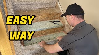 How To Remove Carpet From Stairs [upl. by Melborn43]