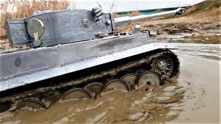 RC TANK Mato Full Metal German Tiger 1 OffRoad Mud [upl. by Eseilanna]